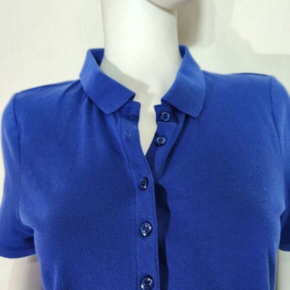 Intro Women’s Stretchy Blue Polo T-shirt Top Plus Size 1X (11) - Picture 5 of 10